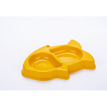 Plastic Feeding Drinking Feeder Dish Cat Bowel